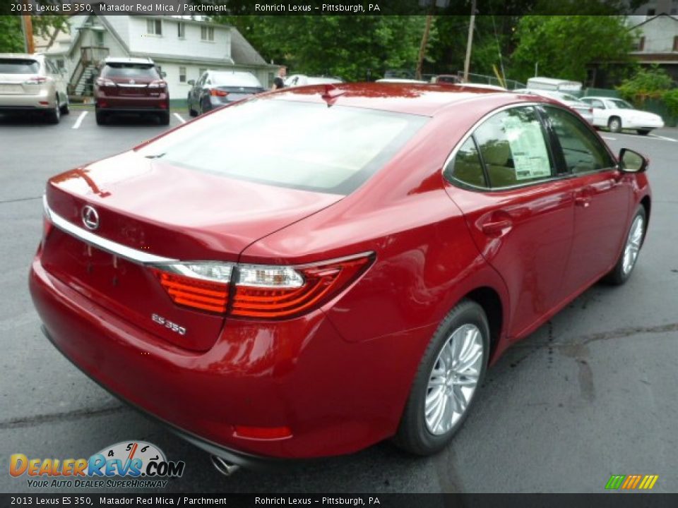 2013 Lexus ES 350 Matador Red Mica / Parchment Photo #4