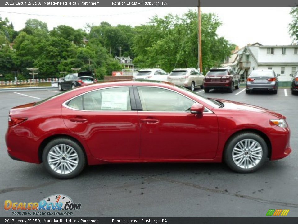 2013 Lexus ES 350 Matador Red Mica / Parchment Photo #5