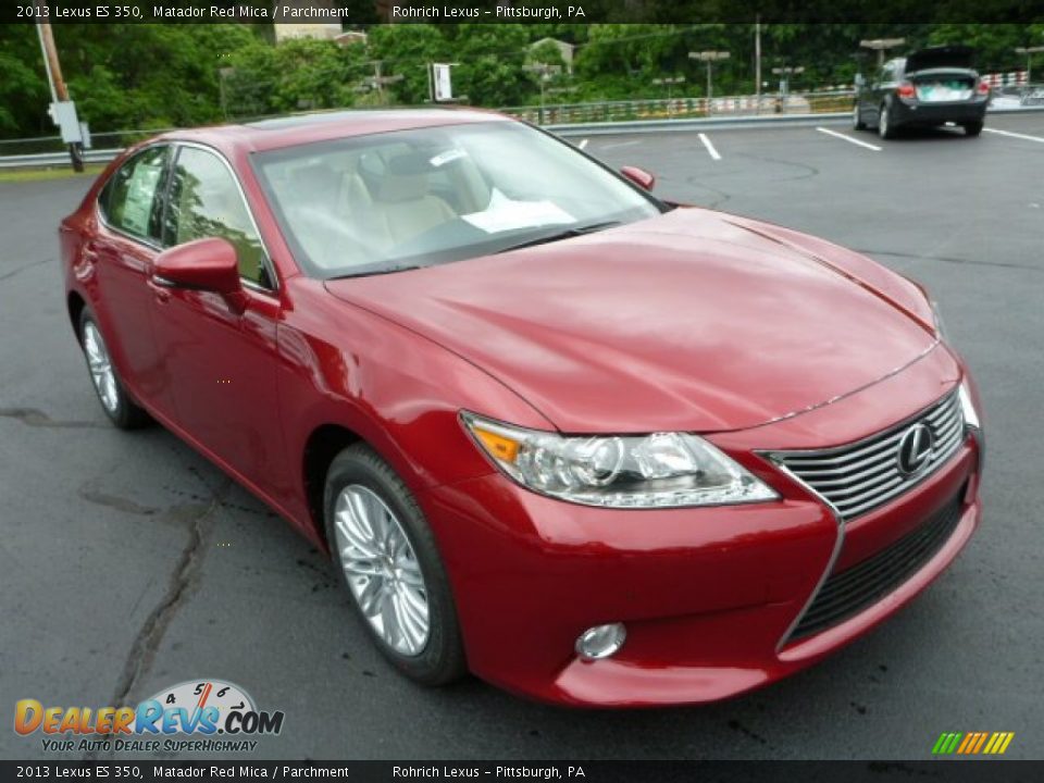 2013 Lexus ES 350 Matador Red Mica / Parchment Photo #6