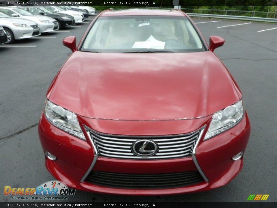 2013 Lexus ES 350 Matador Red Mica / Parchment Photo #7