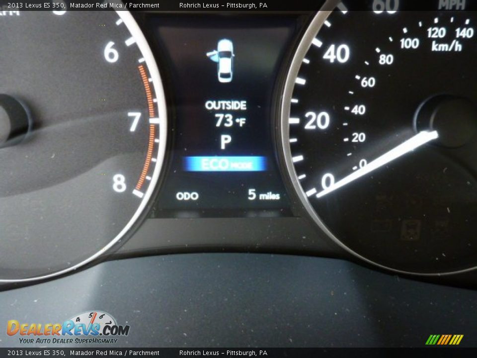 2013 Lexus ES 350 Matador Red Mica / Parchment Photo #19