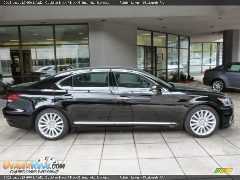 Obsidian Black 2013 Lexus LS 460 L AWD Photo #5