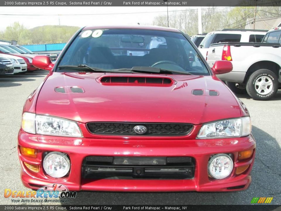 2000 Subaru Impreza 2.5 RS Coupe Sedona Red Pearl / Gray Photo #19