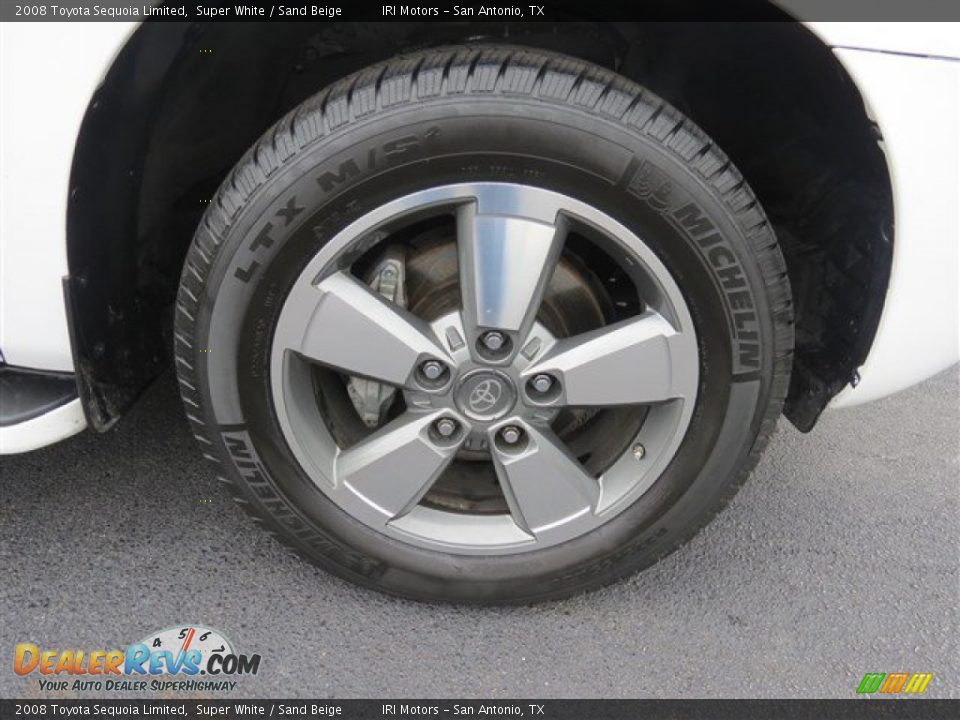2008 Toyota Sequoia Limited Super White / Sand Beige Photo #9