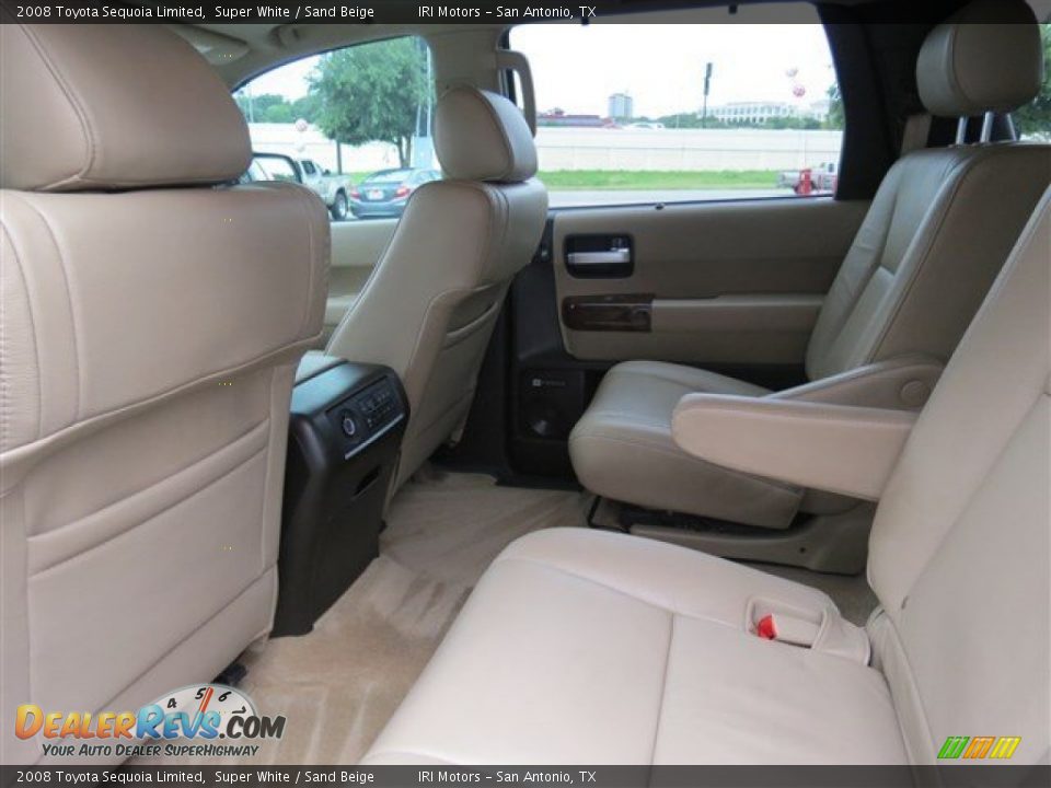 2008 Toyota Sequoia Limited Super White / Sand Beige Photo #12