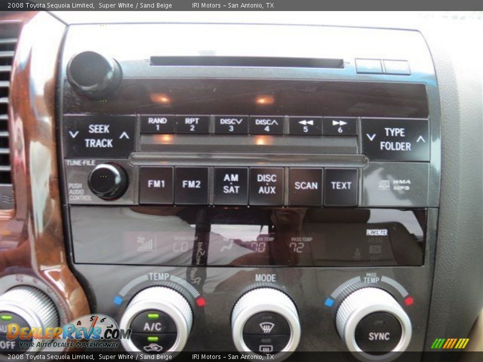 2008 Toyota Sequoia Limited Super White / Sand Beige Photo #16