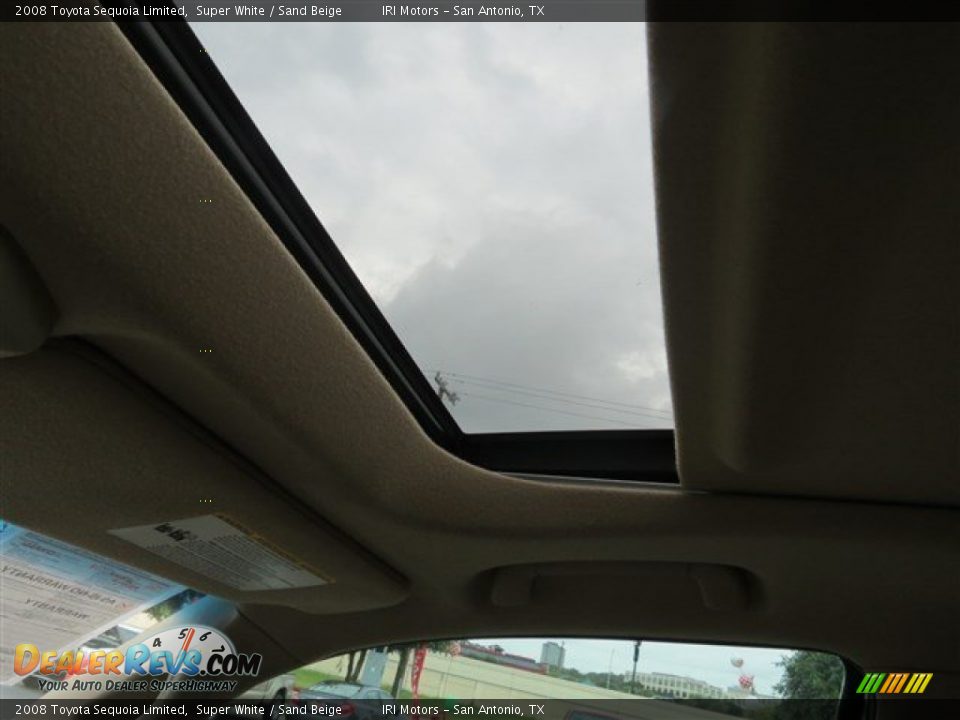 2008 Toyota Sequoia Limited Super White / Sand Beige Photo #18