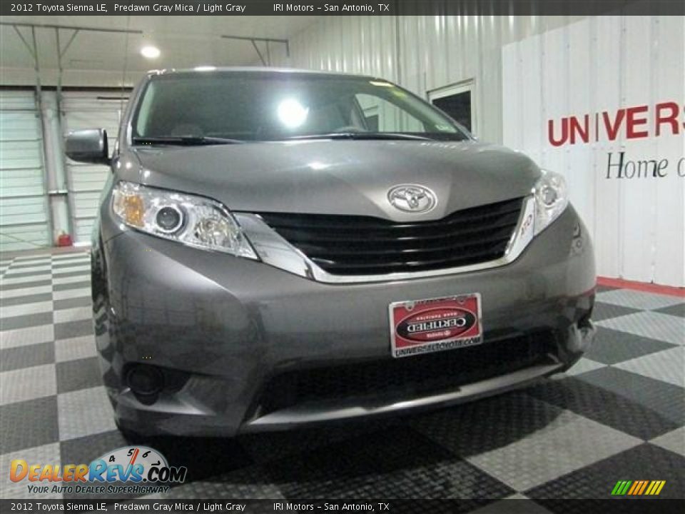 2012 Toyota Sienna LE Predawn Gray Mica / Light Gray Photo #2
