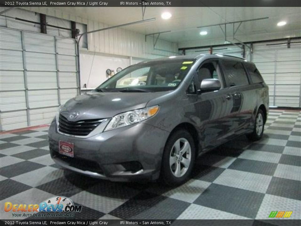 2012 Toyota Sienna LE Predawn Gray Mica / Light Gray Photo #3