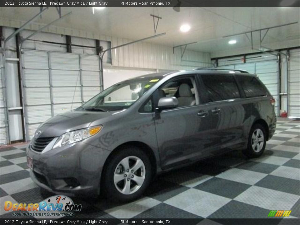 2012 Toyota Sienna LE Predawn Gray Mica / Light Gray Photo #4