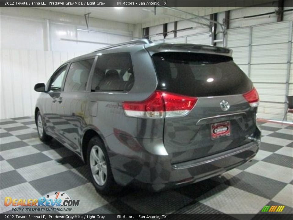 2012 Toyota Sienna LE Predawn Gray Mica / Light Gray Photo #5