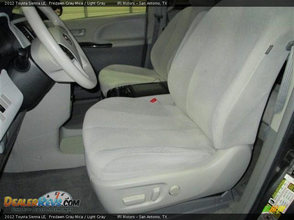 2012 Toyota Sienna LE Predawn Gray Mica / Light Gray Photo #11
