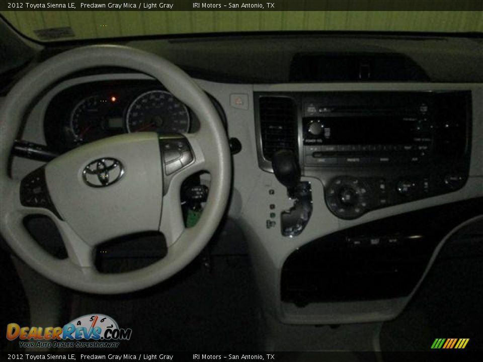2012 Toyota Sienna LE Predawn Gray Mica / Light Gray Photo #13