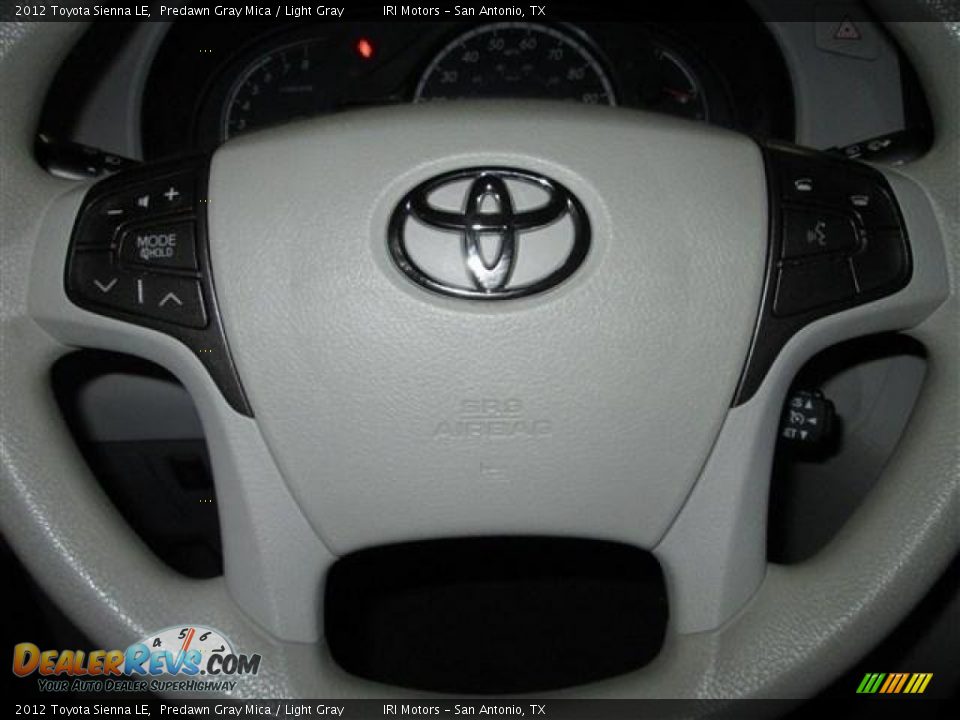 2012 Toyota Sienna LE Predawn Gray Mica / Light Gray Photo #15