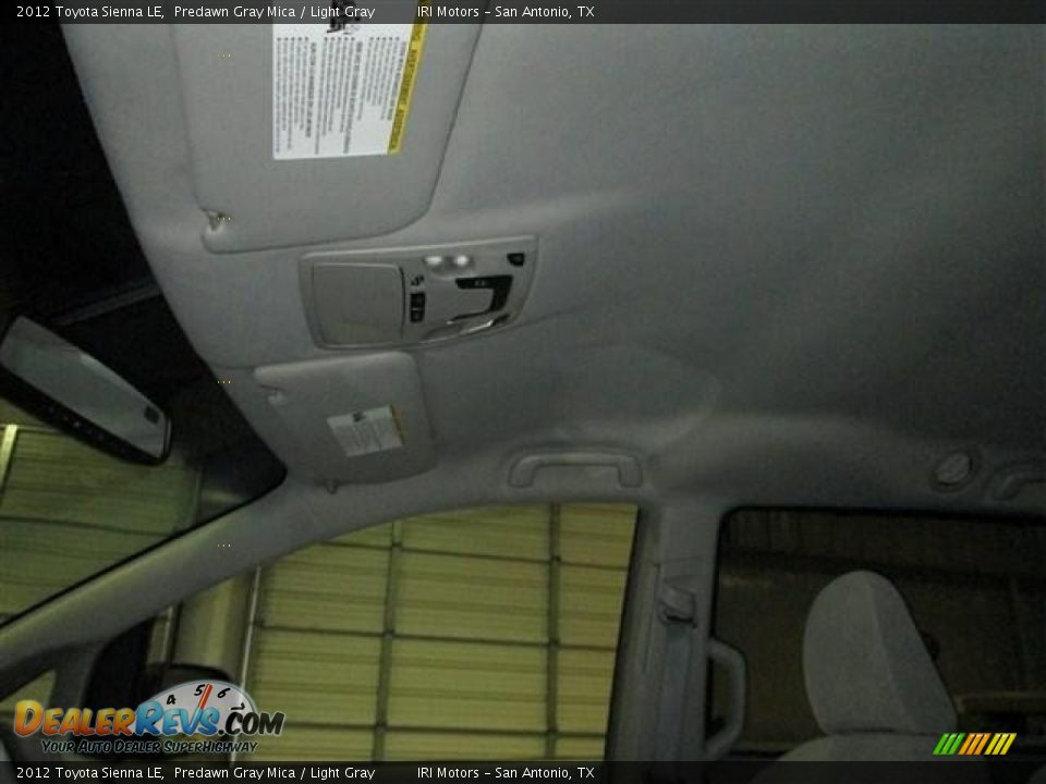 2012 Toyota Sienna LE Predawn Gray Mica / Light Gray Photo #16