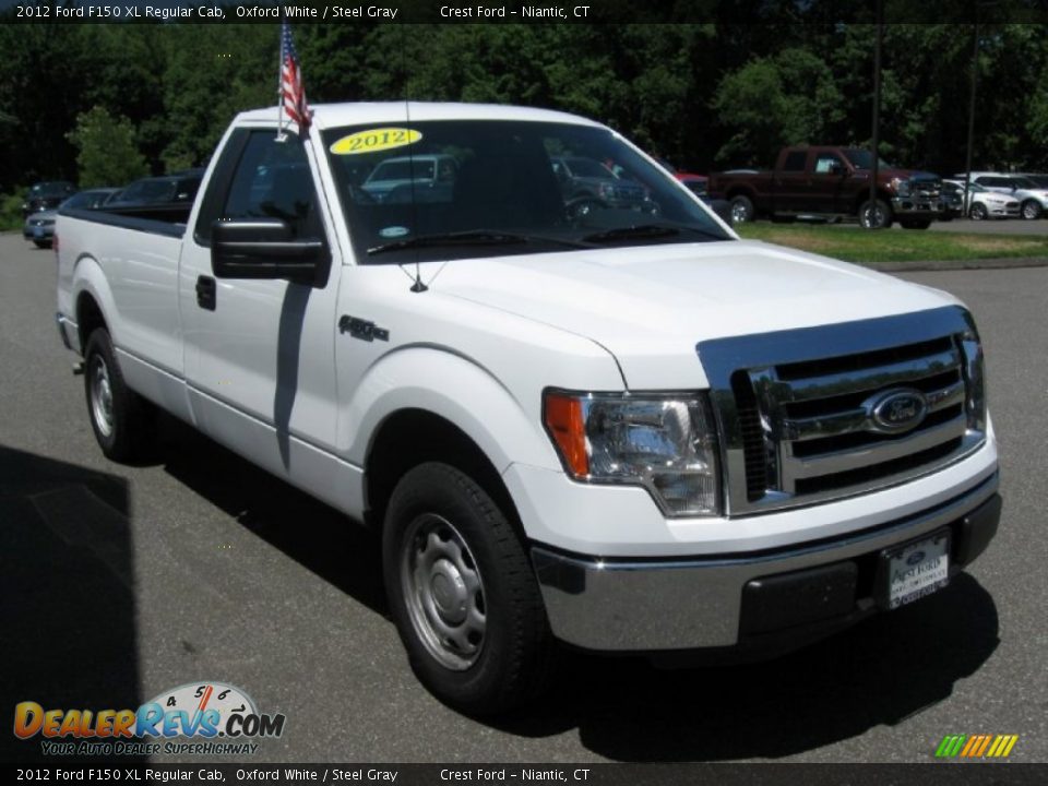2012 Ford F150 XL Regular Cab Oxford White / Steel Gray Photo #1