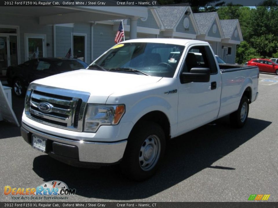 2012 Ford F150 XL Regular Cab Oxford White / Steel Gray Photo #3
