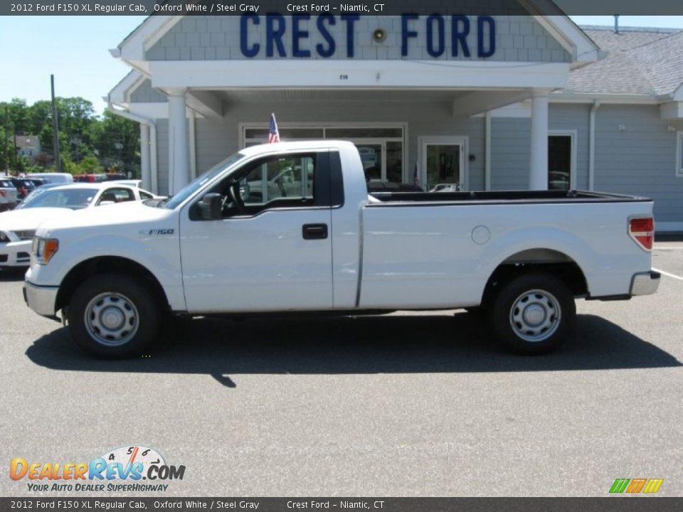 2012 Ford F150 XL Regular Cab Oxford White / Steel Gray Photo #4