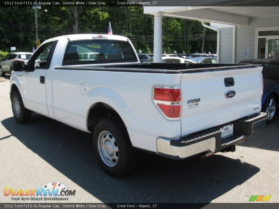 2012 Ford F150 XL Regular Cab Oxford White / Steel Gray Photo #5