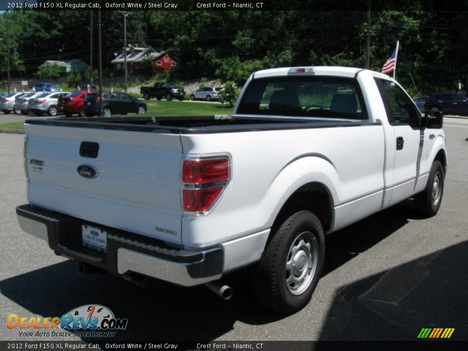 2012 Ford F150 XL Regular Cab Oxford White / Steel Gray Photo #7