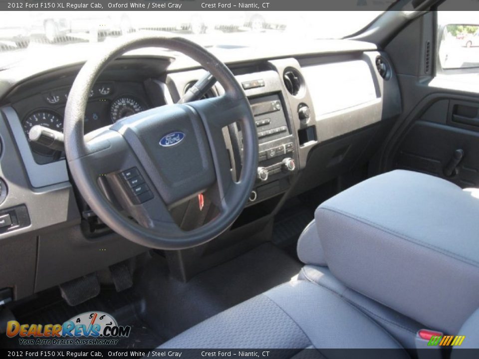 2012 Ford F150 XL Regular Cab Oxford White / Steel Gray Photo #10
