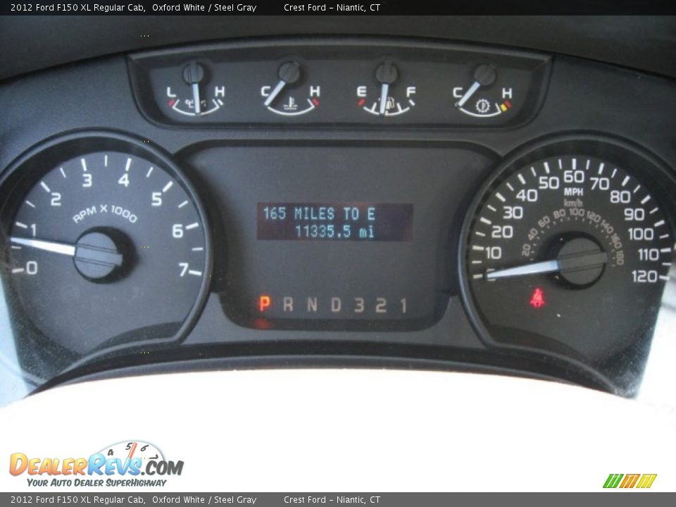 2012 Ford F150 XL Regular Cab Oxford White / Steel Gray Photo #12