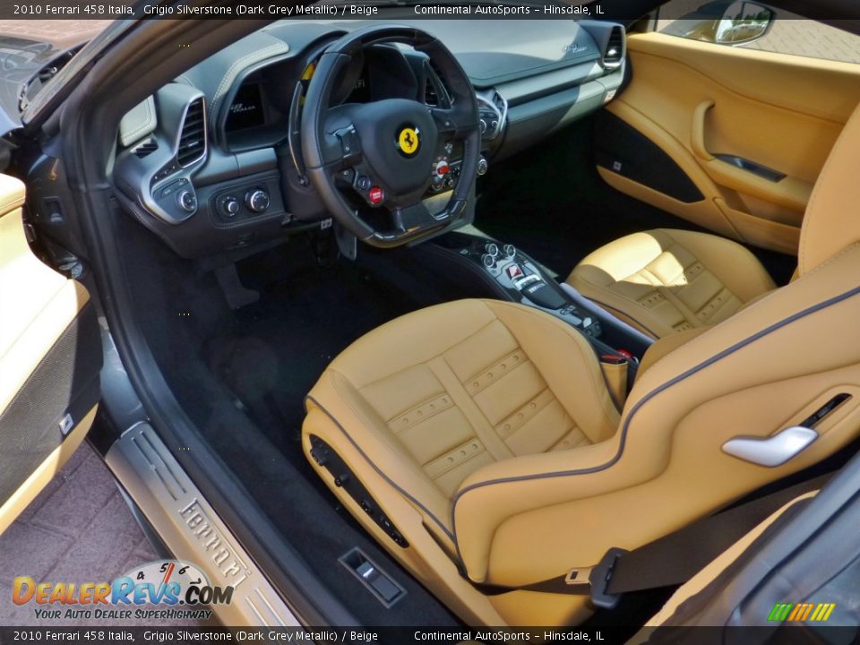 Beige Interior - 2010 Ferrari 458 Italia Photo #16