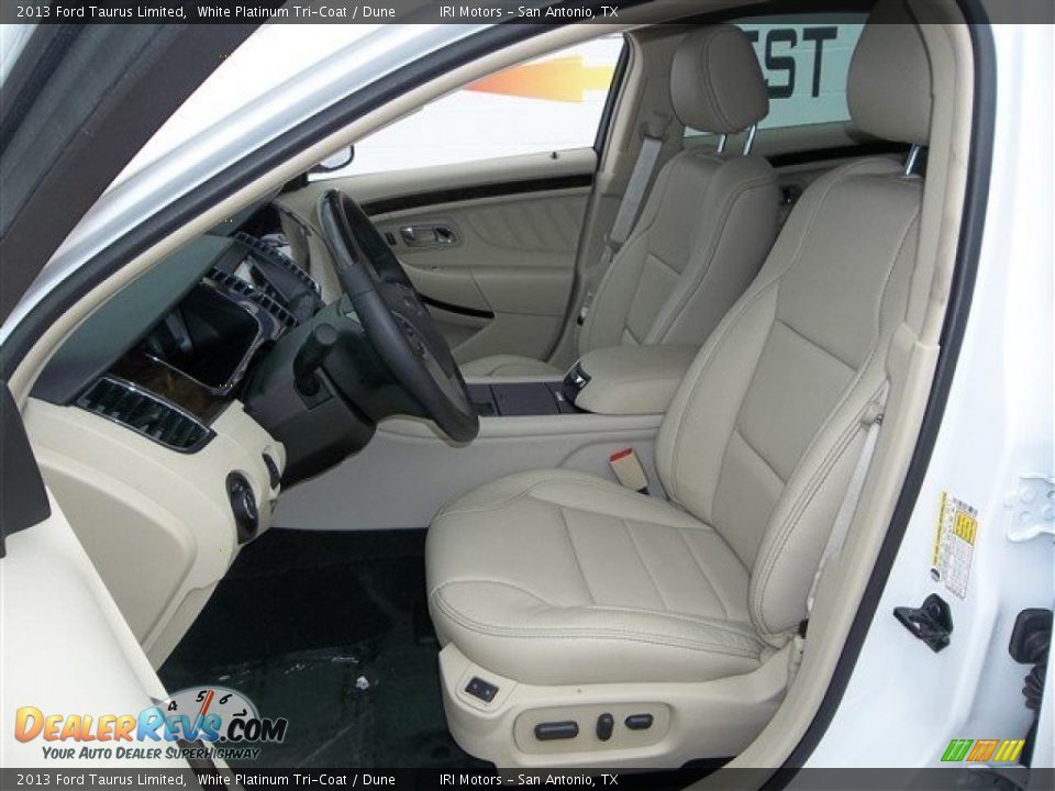 2013 Ford Taurus Limited White Platinum Tri-Coat / Dune Photo #20