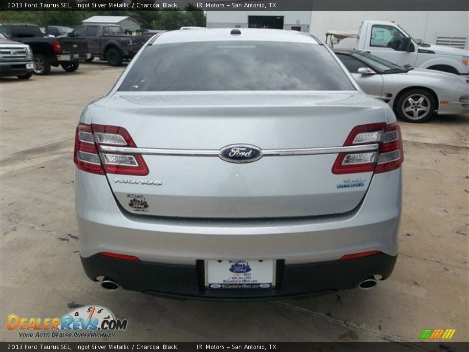 2013 Ford Taurus SEL Ingot Silver Metallic / Charcoal Black Photo #5