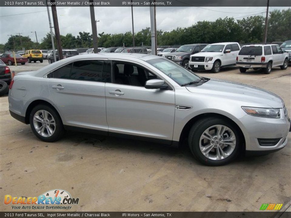 2013 Ford Taurus SEL Ingot Silver Metallic / Charcoal Black Photo #7