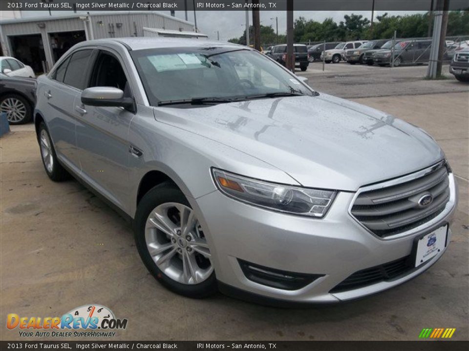 2013 Ford Taurus SEL Ingot Silver Metallic / Charcoal Black Photo #8