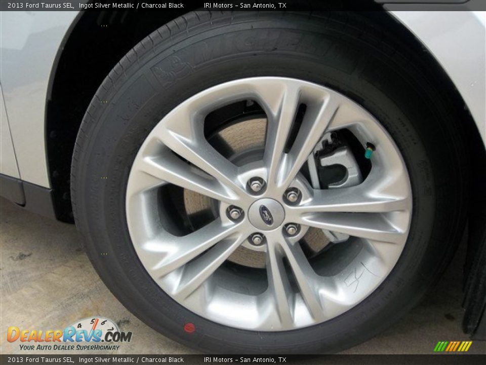 2013 Ford Taurus SEL Ingot Silver Metallic / Charcoal Black Photo #9