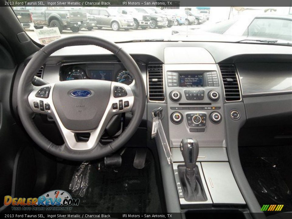 2013 Ford Taurus SEL Ingot Silver Metallic / Charcoal Black Photo #16