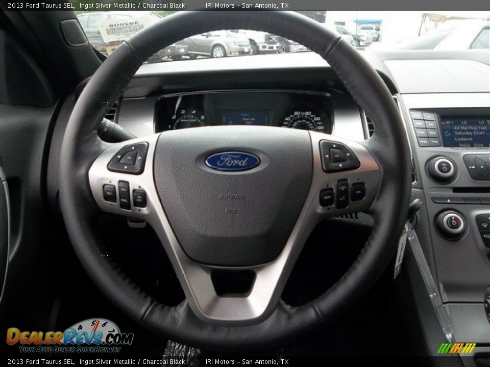 2013 Ford Taurus SEL Ingot Silver Metallic / Charcoal Black Photo #17