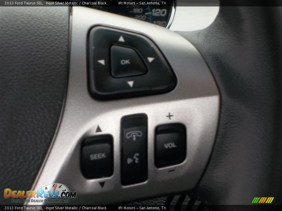 2013 Ford Taurus SEL Ingot Silver Metallic / Charcoal Black Photo #19