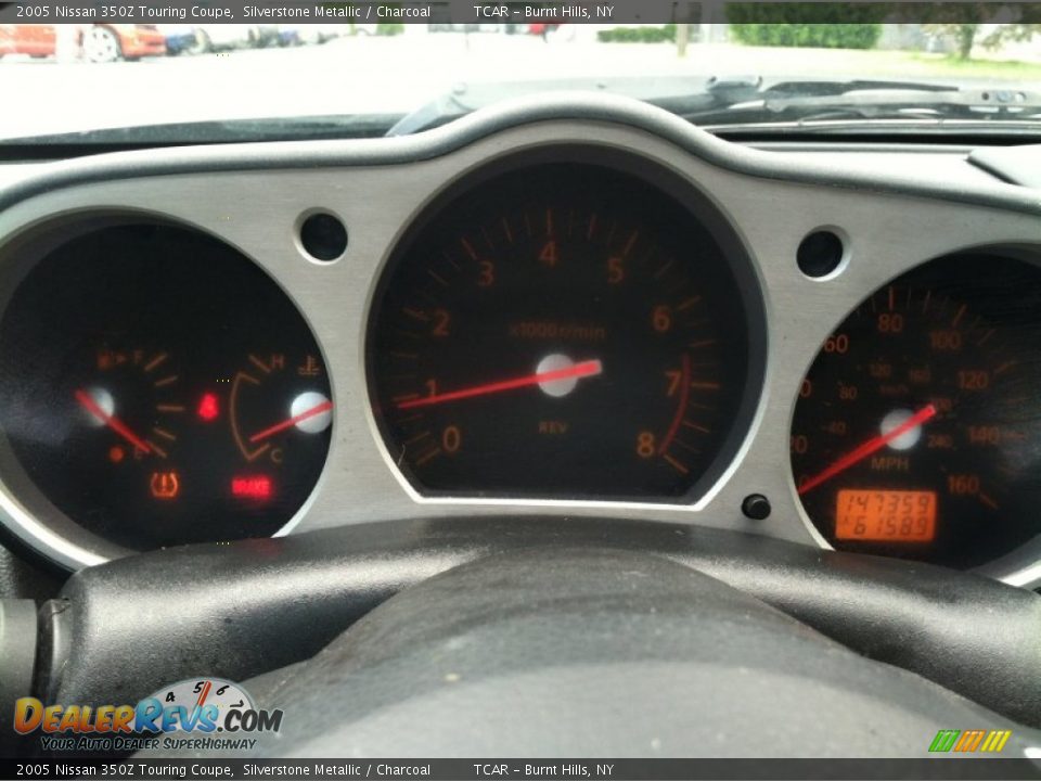 2005 Nissan 350Z Touring Coupe Silverstone Metallic / Charcoal Photo #10
