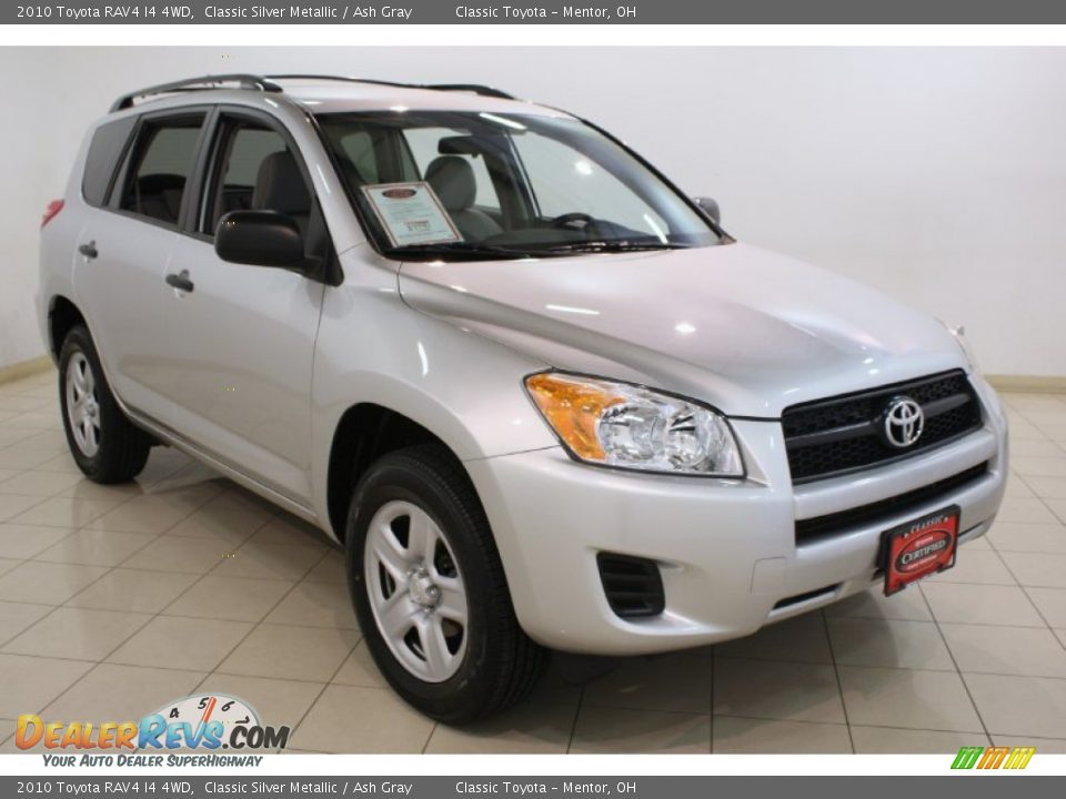 2010 Toyota RAV4 I4 4WD Classic Silver Metallic / Ash Gray Photo #1