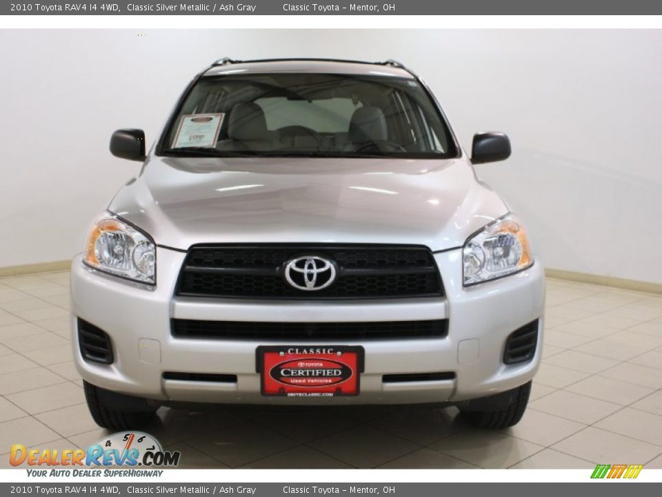 2010 Toyota RAV4 I4 4WD Classic Silver Metallic / Ash Gray Photo #2