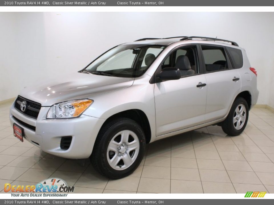 2010 Toyota RAV4 I4 4WD Classic Silver Metallic / Ash Gray Photo #3