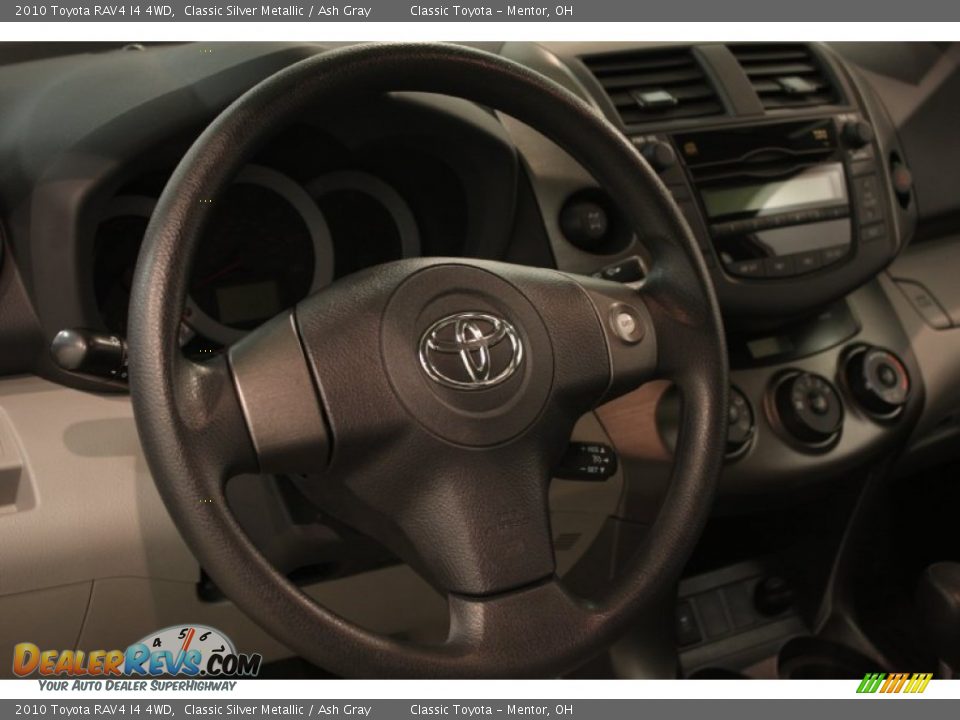2010 Toyota RAV4 I4 4WD Classic Silver Metallic / Ash Gray Photo #6