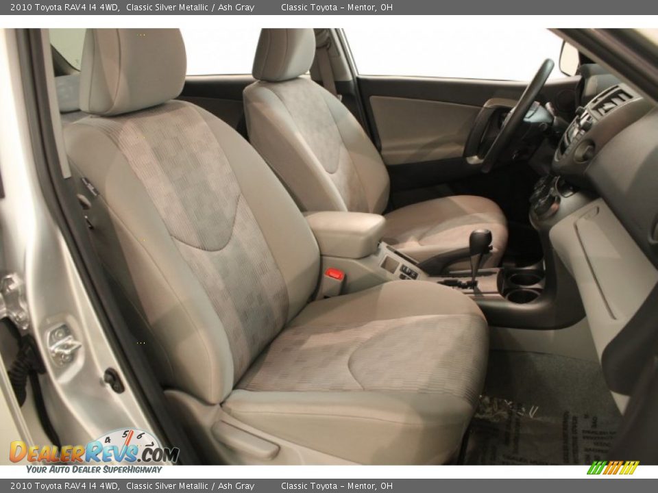 2010 Toyota RAV4 I4 4WD Classic Silver Metallic / Ash Gray Photo #10