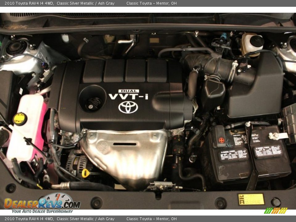 2010 Toyota RAV4 I4 4WD Classic Silver Metallic / Ash Gray Photo #14