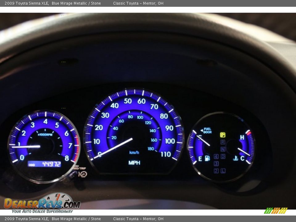 2009 Toyota Sienna XLE Blue Mirage Metallic / Stone Photo #7