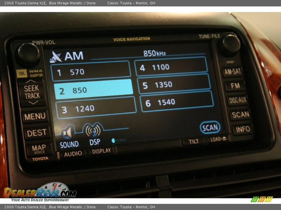 2009 Toyota Sienna XLE Blue Mirage Metallic / Stone Photo #13