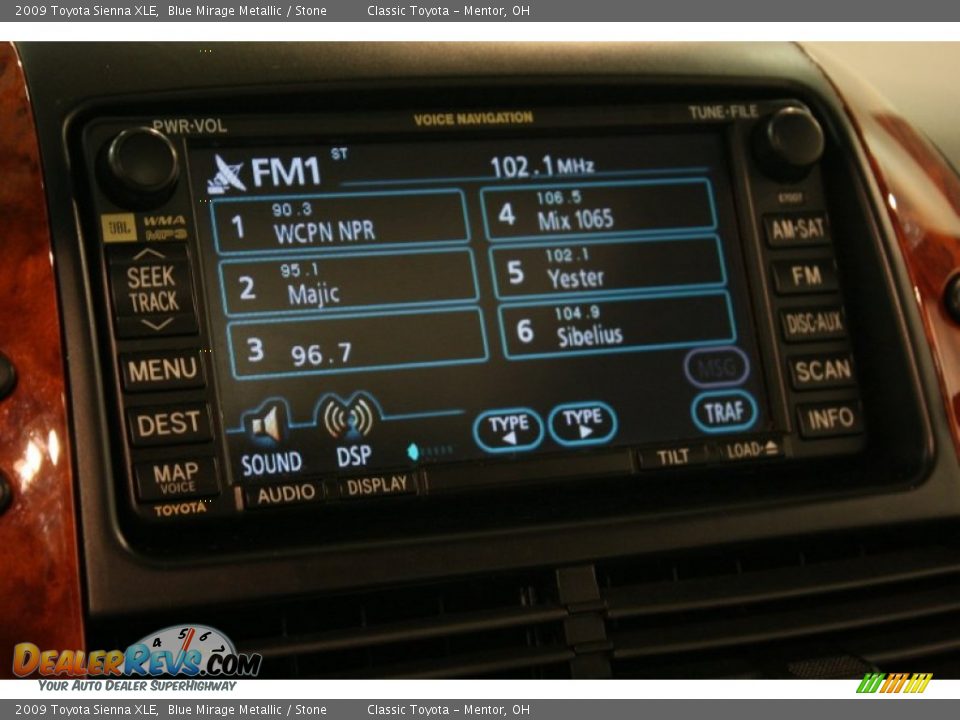 2009 Toyota Sienna XLE Blue Mirage Metallic / Stone Photo #14