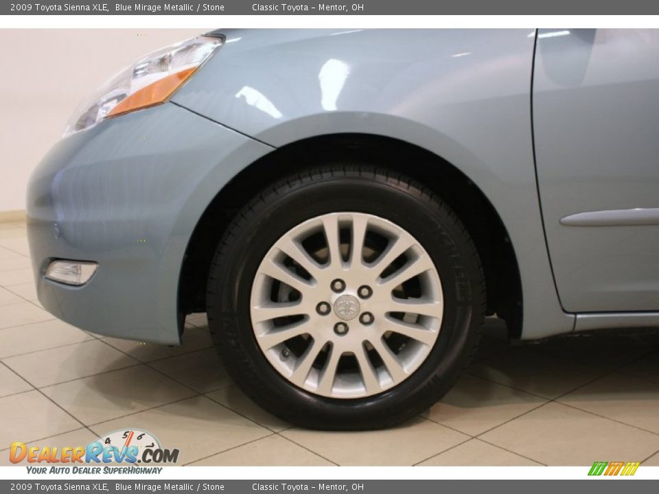 2009 Toyota Sienna XLE Blue Mirage Metallic / Stone Photo #24