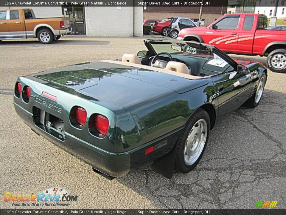 1994 Chevrolet Corvette Convertible Polo Green Metallic / Light Beige Photo #20