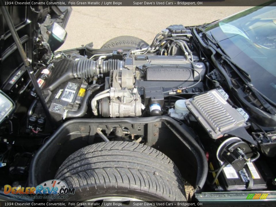 1994 Chevrolet Corvette Convertible 5.7 Liter OHV 16-Valve LT1 V8 Engine Photo #31