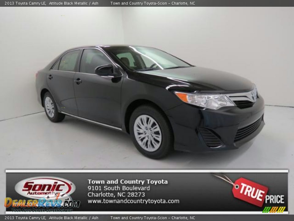 2013 Toyota Camry LE Attitude Black Metallic / Ash Photo #1