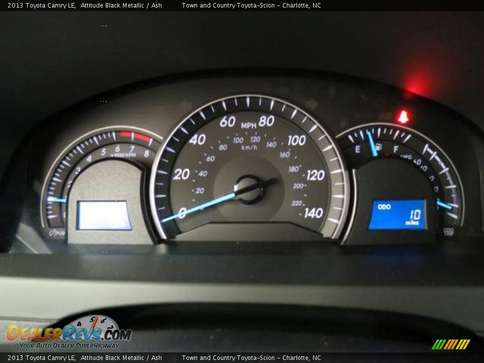 2013 Toyota Camry LE Attitude Black Metallic / Ash Photo #13